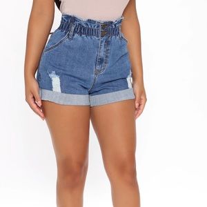 ❣️3/$30 Fashion Nova paperbag shorts